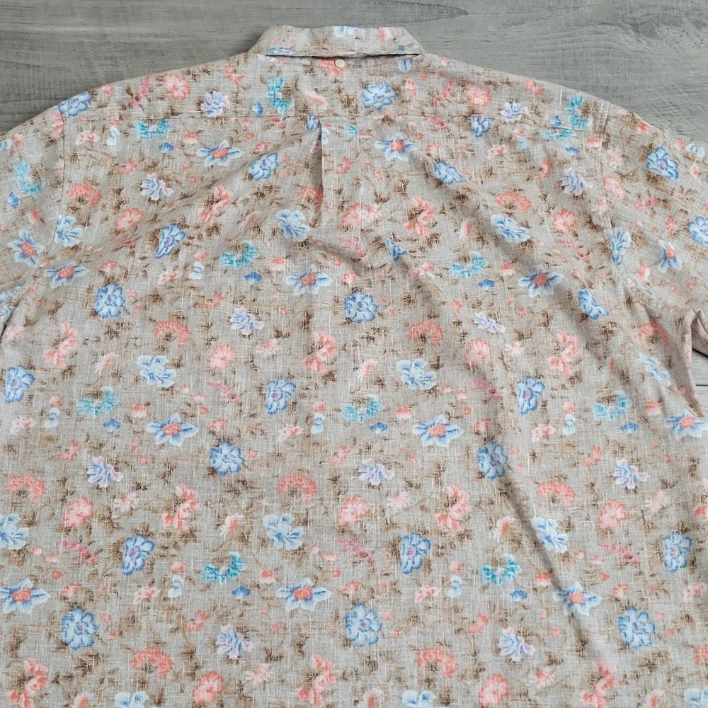 🌺 Vintage Reyn Spooner Floral Reverse Print Shirt Mens XXL Made Hawaii Resort